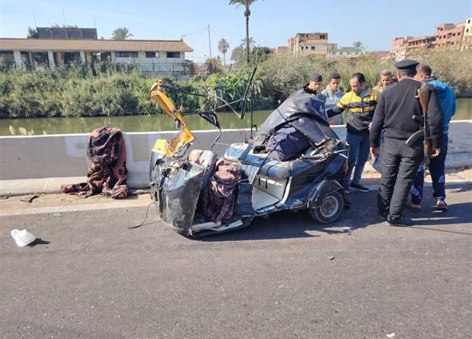 حادث طريق بنها كفر شكر اليوم