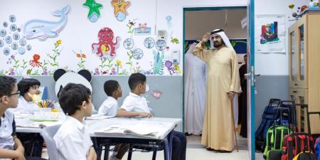 محمد بن راشد يزور مدرسة الإبداع الحكومية الفائزة بالمركز الأول في «تحدي القراءة العربي» - ترند نيوز