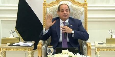 الرئيس السيسي: محدش هيقدر على مصر طول ما كلنا إيد واحدة - ترند نيوز