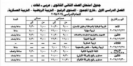 تعليم الجيزة يعلن جداول امتحانات نصف العام 2025 لجميع الصفوف.. تفاصيل - ترند نيوز