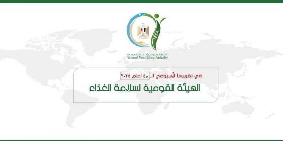 المركز الإعلامي للهيئة القومية لسلامة الغذاء يصدر تقريره الأسبوعي الــ 45 لعام 2024 - ترند نيوز