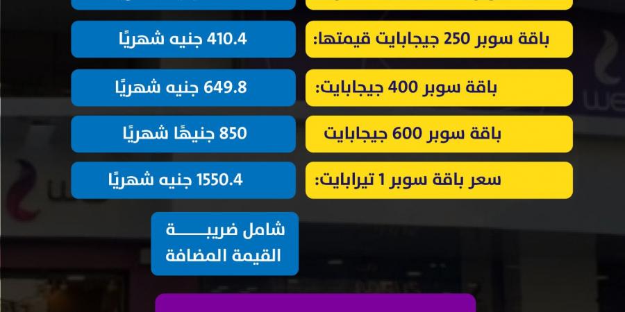 بالتفاصيل.. اسعار الإنترنت الجديدة بعد الزيادة - ترند نيوز