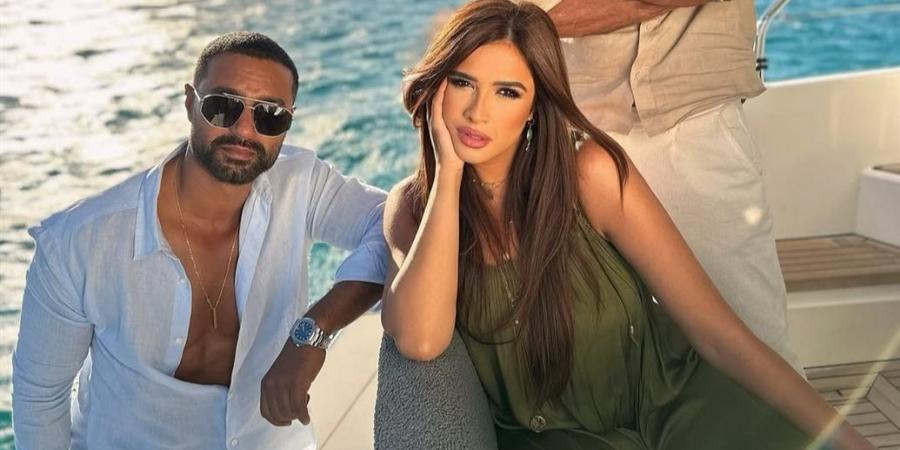 ياسمين عبدالعزيز تروج لمسلسلها مع كريم فهمي.. صورة - ترند نيوز