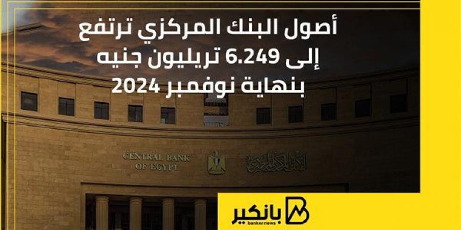 أصول البنك المركزي ترتفع إلى 6.249 تريليون جنيه بنهاية نوفمبر 2024 - ترند نيوز