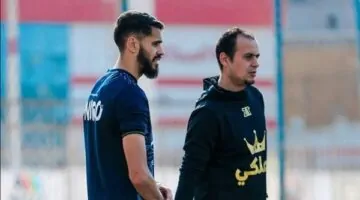 مران الزمالك.  المغربى بن تايج يشارك فى التدريبات